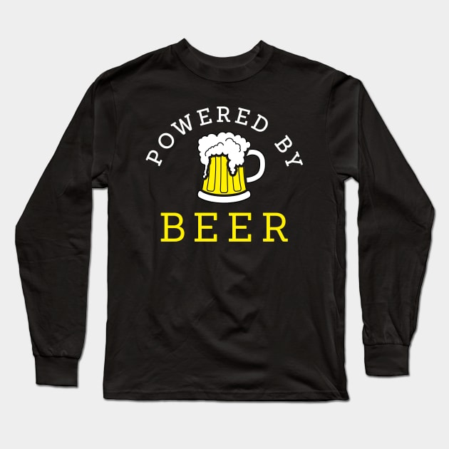 Powered by beer Long Sleeve T-Shirt by Florin Tenica